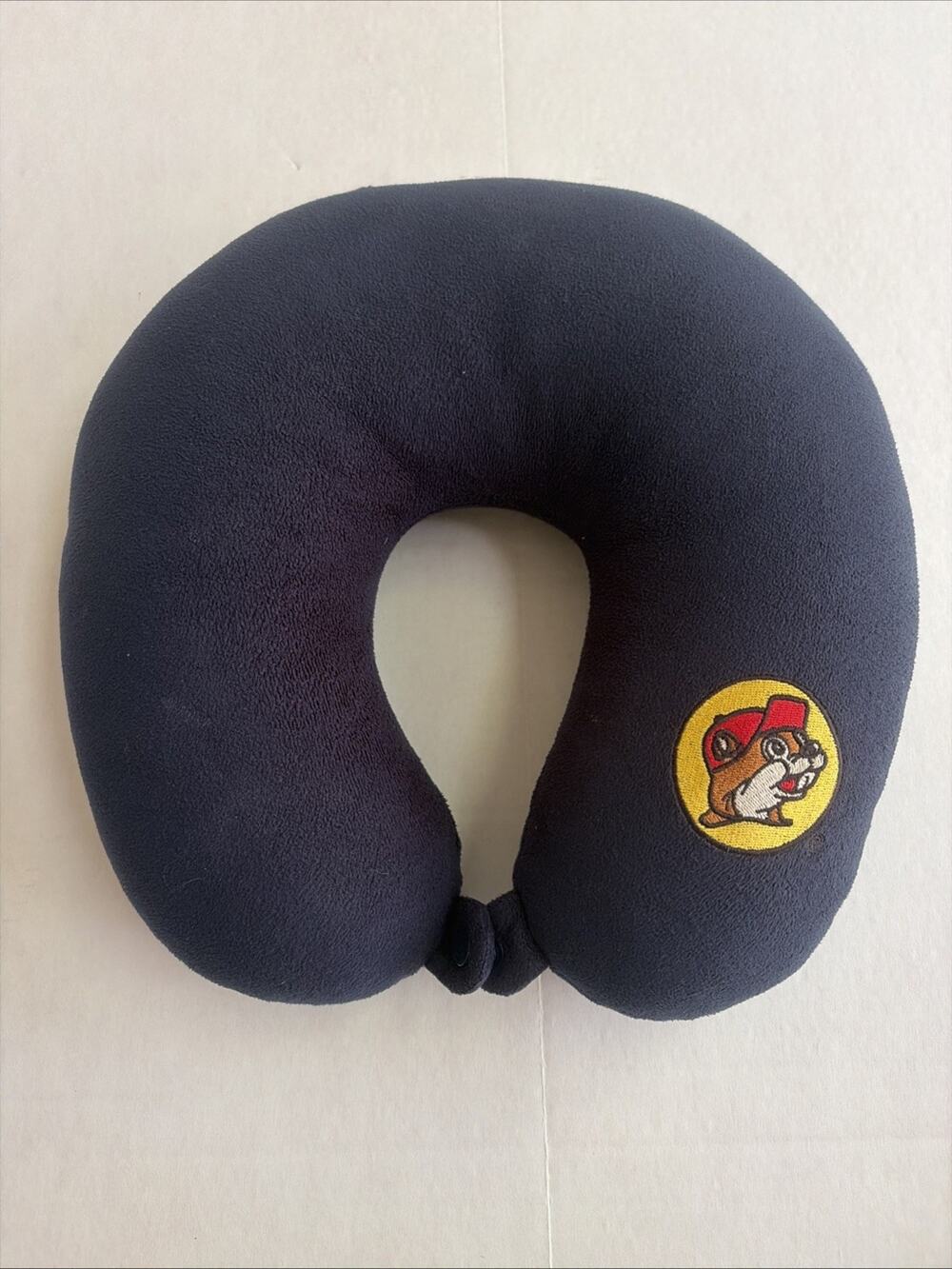 Buc-ees Travel Center- Neck Pillow, Memory Foam Beaver Logo - 12x12